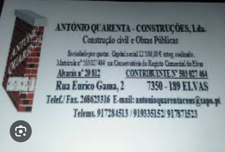 Antonio Quarenta Construções, Lda.