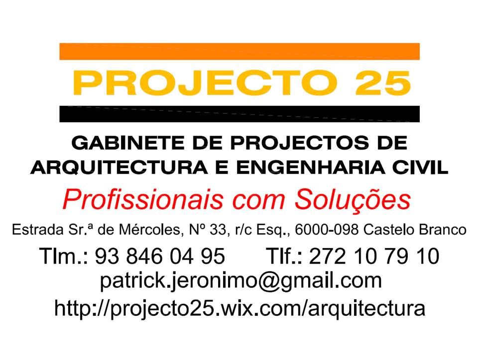 PROJECTO 25, Arquitectura, Engenharia e Topografia