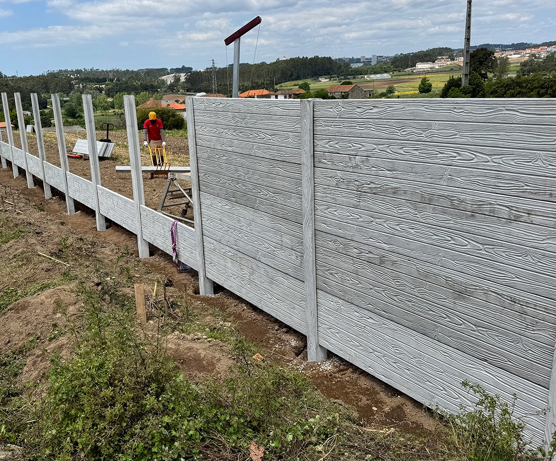 Muros e vedações prefabricados de betão em Campo de Milho — murosprefabricados.pt